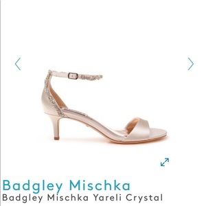 Badgley Mischka Shoes - Badgley ivory satin nude heels Badgley Mischka Shoes - Badgley ivory satin nude heels